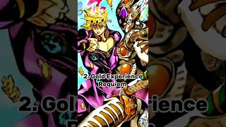 Top 10 Strongest Stands in JoJos  JJBA  shorts shortsvideo animeedit jojosbizzareadventure [upl. by Lester]