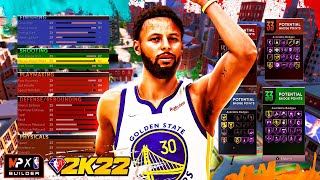 NBA 2K22 STEPH CURRY BUILD  TWO WAY 3PT PLAYMAKER BUILD [upl. by Eivets]