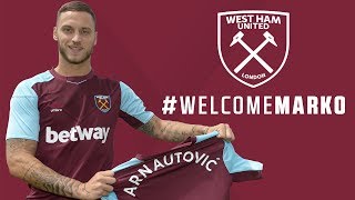 Marko Arnautović Signs for West Ham United [upl. by Karwan]