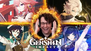 EVERY GENSHIN IMPACT Character Demo Trailer Kaeya  Yelan REACTION [upl. by Sinclair]