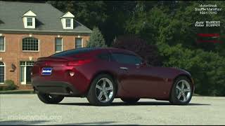 Motorweek 2009 Pontiac Solstice Coupe Preview [upl. by Pirnot]