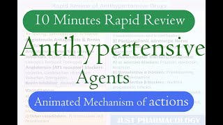 Antihypertensive drugs pharmacology classification mechanism of action [upl. by Aserret796]