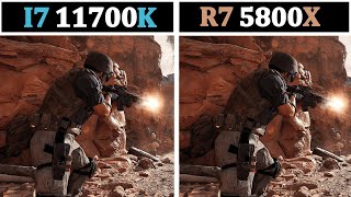 R7 5800X vs I7 11700K  4K Ultrawide 1440P 1080P [upl. by Ardy]