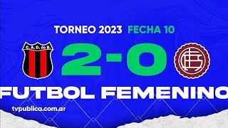 Defensores de Belgrano vs Lanús Fecha 10 del Campeonato Femenino YPF Torneo 2023 [upl. by Gadmon]