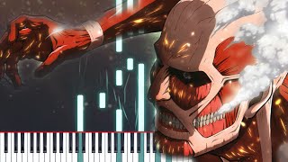 Shingeki no Kyojin Attack on Titan  Vogel im Käfig  Piano Tutorial [upl. by Labotsirhc]