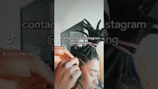 Instant dreadlocks making tips babylocks retwist crochet locks hairstyles rasta dreadlocks guy way [upl. by Ellekim]