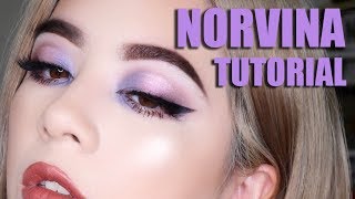 Norvina Eyeshadow Palette  Anastasia Beverly Hills Tutorial 超仙紫色眼妝教學 [upl. by Eignat]