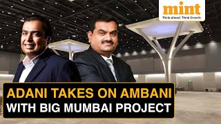 ARch Rivals Adani Reliance FaceOff As Adani Plans Project To Dethrone Jio World Convention Centre [upl. by Inalaeham]