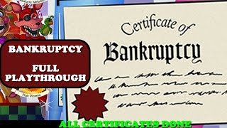 BANKRUPTCY Certificate After Getting Rich  Full Playthrough  Freddy Fazbears Pizzeria Sim FNaF 6 [upl. by Holt]