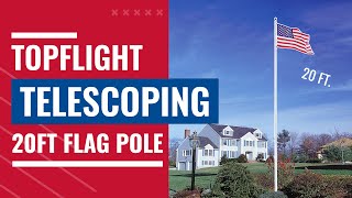 TopFlight Telescoping 20ft Flag Pole [upl. by Htiek]