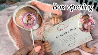 ADORABLE BOX OPENING new reborn baby from Aliyah’s Reborn World website [upl. by Bayless181]