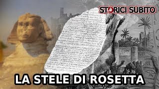 La STELE di ROSETTA  STORIA in un minuto i GEROGLIFICI [upl. by Lindner789]