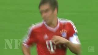 Philipp Lahm vs Borussia Mönchengladbach Home  Bundesliga  09082013 [upl. by Kondon]