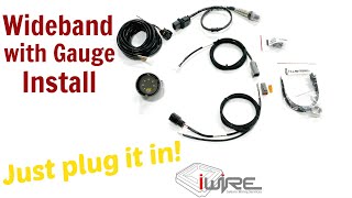 AEM Wideband Sensor with Gauge with iWire Plug and Play Wiring Kit for Subaru [upl. by Damicke]