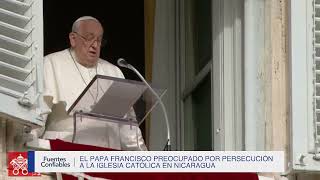 Papa Francisco se pronuncia sobre detención de obispos y sacerdotes en Nicaragua [upl. by Auhsoj]