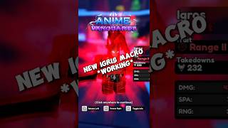 NEW WORKING IGRIS MACRO IN MY DISCORD discordggashpmc animevanguards anime fypage meta [upl. by Mook977]