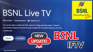 BSNL IFTV  Intranet Fiber TV  BSNLs Sarvatra WIFI  BSNL Live TV [upl. by Yt]