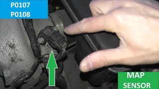 Map Sensor P0107 and P0108  How to Test and Replace [upl. by Aceissej]