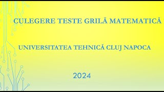 Rezolvare Probleme 22 23 24 25 26 27 28 29 Culegerea de Teste Grilă pentru Admitere UTCN [upl. by Joash422]