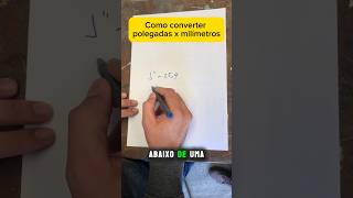 Como converter polegadas x milímetros caldeiraria tubulação [upl. by Neelyaj]