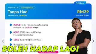 CelcomDigi Prepaid Edisi BiruKini Data Lebih BesarOk Ke Tu [upl. by Eelra]