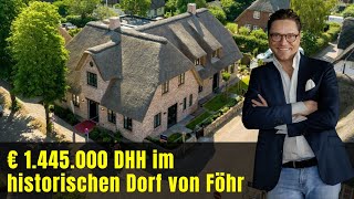 Doppelhaushälfte unter Reet im historischen Dorf von Föhr [upl. by Gordie]