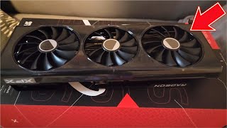 XFX Speedster QICK319 RX 7800 XT CORE Gaming Graphics Card 16GB GDDR6 HDMI Unboxing reviews [upl. by Trebor]