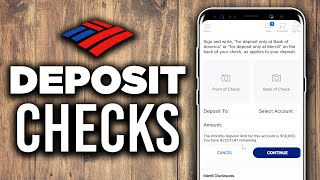 How to Deposit a Check on Bank of America App  2024 [upl. by Eniffit]