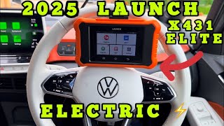 2024 Launch X431 Elite Diagnostic Tool Used on Electric VW VAG Cars [upl. by Kostival356]