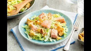 Caesar salade met zalm  Variatietip  Coop [upl. by Northrup]