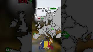 Places and quotGaliciaquot in Europe shorts europe mapper geography mapchart map mapping maping [upl. by Esorylime]