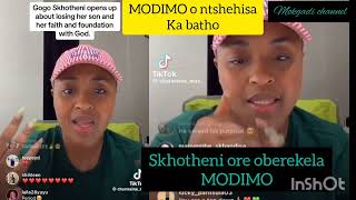 SKHOTHENI KETSHEPILE MODIMO IS MY FOUNDATION MODIMO ONTSHEHISITSE KA BATHO WABA WANKA NGWANAKA [upl. by Yllehs]