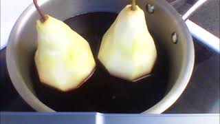 POACHED PEARS in sour cherry juice [upl. by Rik367]