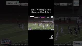 WR screen goes 43 yards for 6 446sports football [upl. by Ahsirhcal]