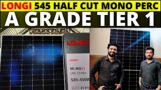 Longi 545 Watt Half Cut Mono Perc Solar Panel Price  Best Solar Panel For Home [upl. by Melac]