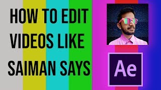 How To edit videos Like Saiman says Part1 [upl. by Airdnaed]