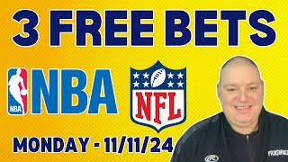 Monday 3 Free Picks amp Betting Predictions  111124 l Craigs Picks amp Parlays l freebets [upl. by Aihsram155]