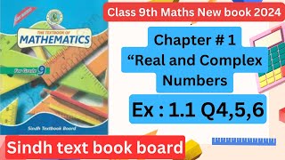 Class 9 MathsChapter 1 Exercise 11 Q345sindh text book board new math book 2024 [upl. by Trevorr]