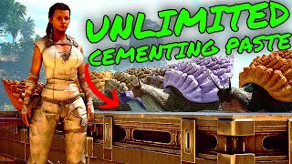 How to 10000s of CEMENTING PASTE A DAY in Ark Survival Ascended [upl. by Eyllek]