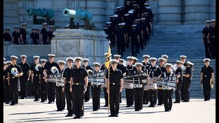 Naval Academy Noon Meal Formation in 4k UHD [upl. by Takken]