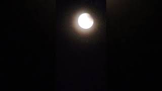 Partial Lunar Eclipse on September 182024 shortvideo supermoon lunarphases eclipse [upl. by Beall]