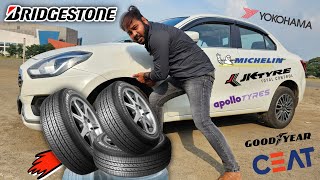 Bridgestone Sturdo 18565 R15 Tyre Size  Bridgestone Tyre Life  Swift Dzire Top Model Tyre  Tyres [upl. by Imelda]