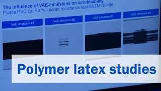 Studies of polymer emulsions in latex paint formulations [upl. by Ellerrehc484]