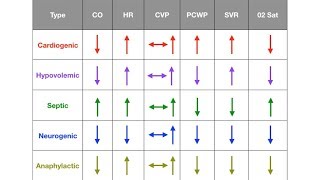 Types of Shock Cardiogenic Hypovolemic Septic Neurogenic Anaphylactic [upl. by Manbahs]