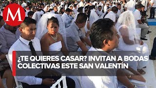 En Hidalgo autoridades invitan a aprovechar las bodas colectivas el próximo 14 de febrero [upl. by Sakram87]