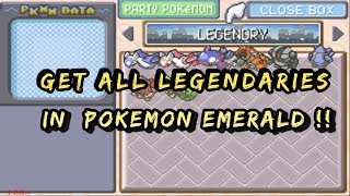 Get All Legendaries In Pokemon Emerald [upl. by Merchant]