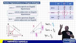 REVISÂO COMPLETA DAS RAZÕES TRIGONOMÉTRICAS NO TRIÂNGULO RETÂNGULO [upl. by Darlleen]