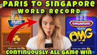 Carrompool Singapore To Paris All Game Win 😱  World Record Fair Gameplay 🔥  Shahzads Gaming [upl. by Barger392]