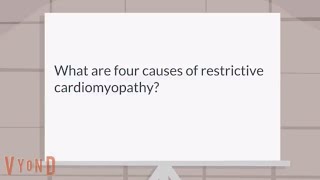 What are four causes of restrictive cardiomyopathy [upl. by Akinajnat]