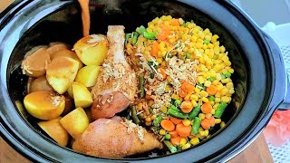 3 Slow Cooker CHICKEN Recipes EASY [upl. by Atteselrahc]